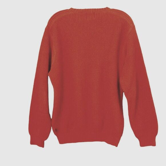 Timberland Sweater Women Medium Wine Red Pullover Long Sleeve Logo - Picture 2 of 11